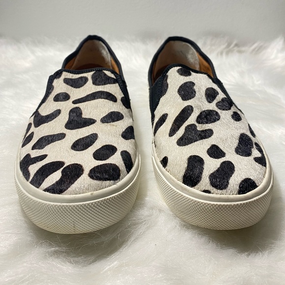 J.Crew Dyed Sheared Calf Hair Slip On Sneakers Size 6M - Picture 4 of 7